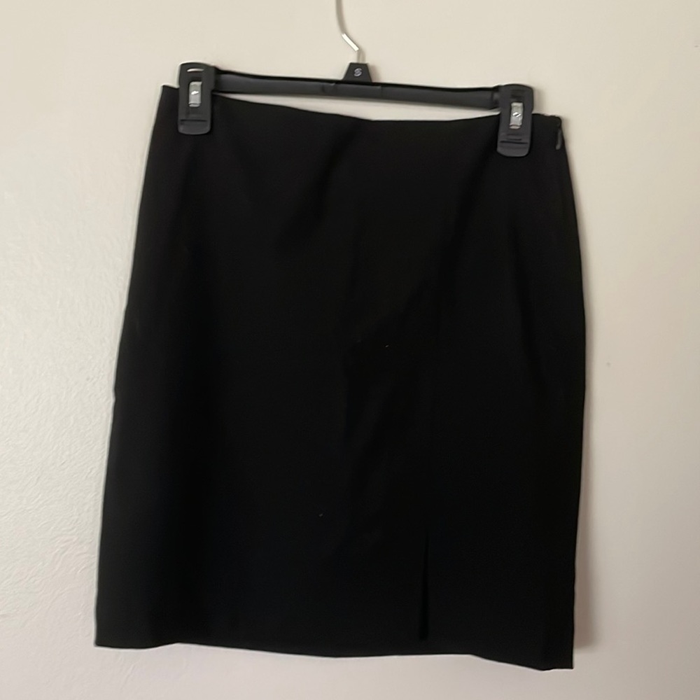 Vintage y2k 90s express wool black mini skirt with slit